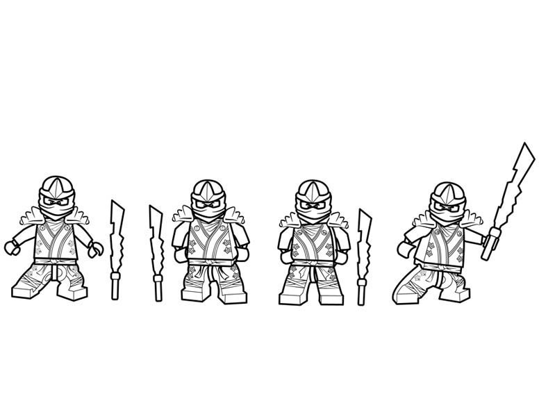 ninjago dibujos para colorear