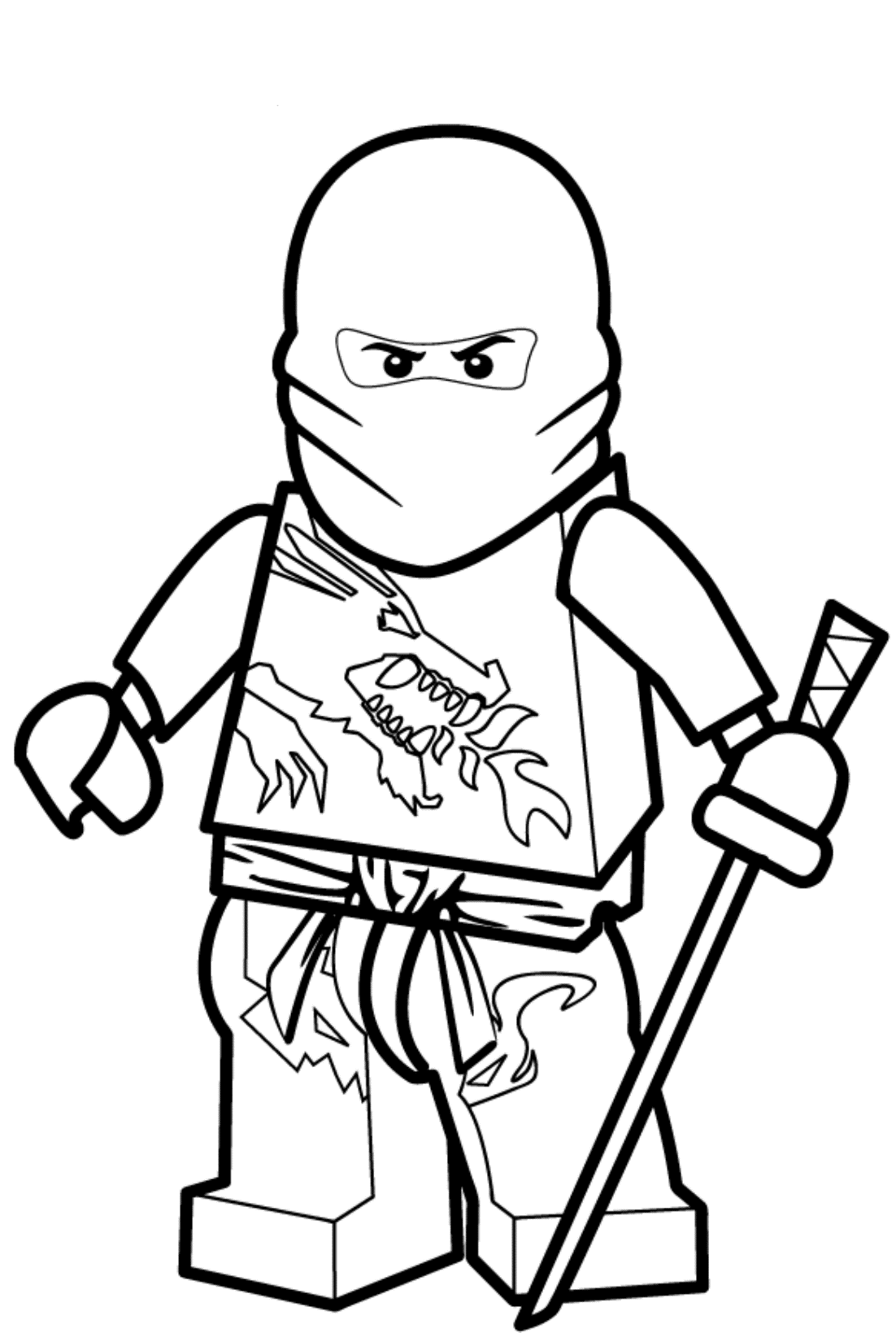 ninjago para colorear