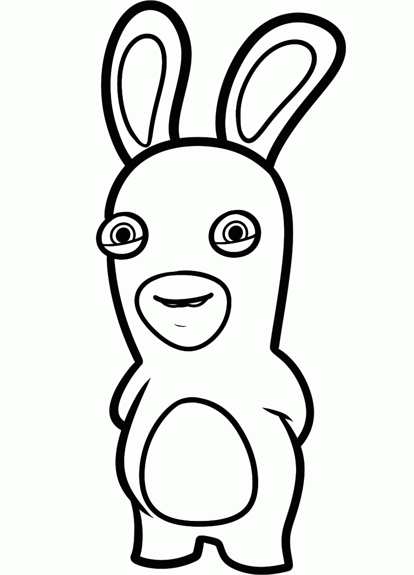 rabbids la invasion para colorear