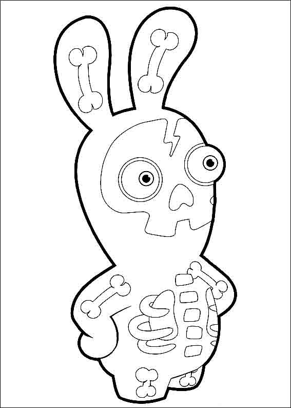 rabbids para colorear