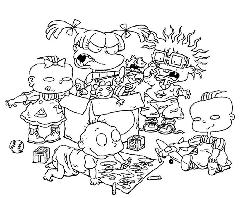 rugrats para colorear