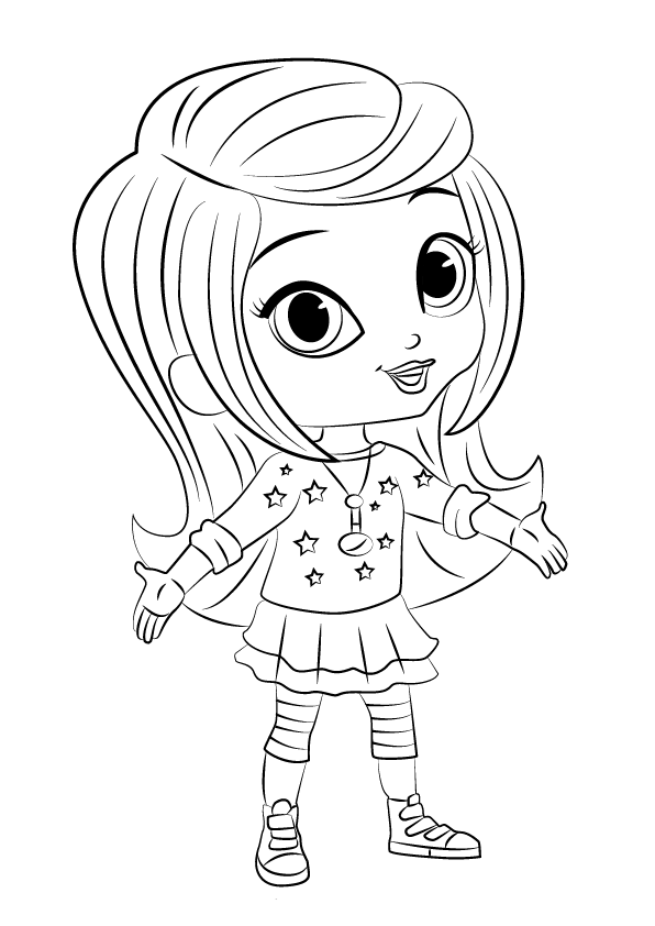 shimmer y shine dibujos para pintar