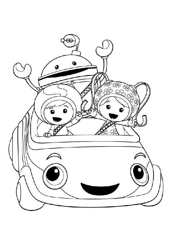 team umizoomi para colorear y pintar