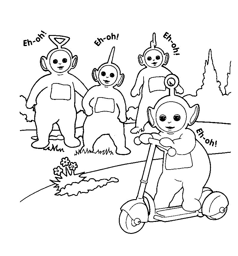 teletubbies para imprimir